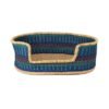 THE BASKET ROOM Buaku: Blue & Brown Dog Basket - Small