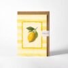 Greetings Card - Lemon Yellow Stripe