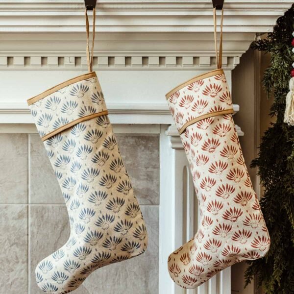 Handmade Christmas Stocking - Forest Print