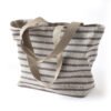 CHARVET ??DITIONS Sac Fran?ais Striped Linen Bag (Blue)